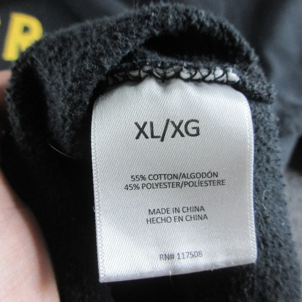 Levis Hoodie Mens‎ XL Black Pullover Kangaroo Pocket Eagle Graphic Sweatshirt